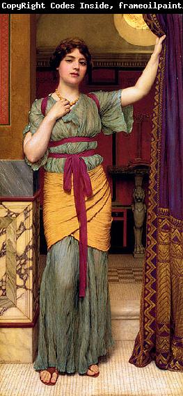 John William Godward A Pompeian Lady